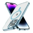 thumbnail image 1 of Dteck Trasparent Case for iPhone 15 Pro Max,Magnetic TPU Case Compatible with Mag Safe Shockproof Anti Yellowing Anti Slip Clear PC Cover for iPhone 15 Pro Max,Blue, 1 of 8
