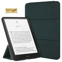 Dteck Tri-Fold Case for 7" Kindle Paperwhite 2024 and Kindle Colorsoft Signature Edition, Lightweight Foldable Stand Cover with Auto Wake/Sleep,Dark Green
