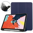 thumbnail image 1 of Dteck Tri-fold Case for 10.9 inch iPad Air 4th Generation 2020 tablet, Slim Fit Case Multiple Angle Stand Case Auto Wake/Sleep, Deep Blue, 1 of 12