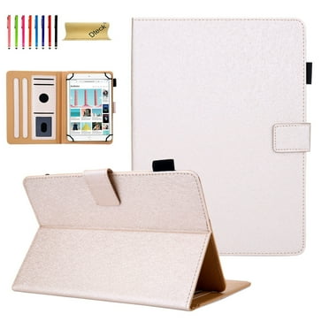 Dteck Universal 6.5-7.5 inch Tablet Case, Multi-Angle Stand Flip Wallet Case with Cards Slots/Pen Holder Magnetic Buckle Cover for Samsung Tab E lite/Tab A E/ RCA 7"/ Lenovo Tab E7/ Google Nexus 7"