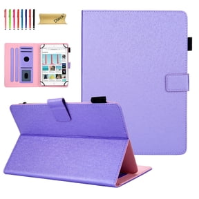 Dteck Universal 6.5-7.5 inch Tablet Case, Multi-Angle Stand Flip Wallet Case with Cards Slots/Pen Holder Magnetic Buckle Cover for Samsung Tab E lite/Tab A E/ RCA 7"/ Lenovo Tab E7/ Google Nexus 7"