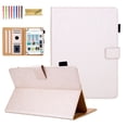 thumbnail image 1 of Dteck Universal 7.5-8.5 inch Tablet Case, Multi-Angle Stand Flip Wallet Case with Cards Slots / Pen Holder Magnetic Buckle Cover for iPad Mini,Kindle Fire HD 8, Galaxy Tab & Other 7.5-8.5 inch Tablet, 1 of 8