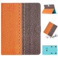 thumbnail image 1 of Dteck for Universal 8 inch Tablet Case,Slim PU Leather Card Slot Adjustable Folio Stand Cover Shockproof Protective Case for Universal 8 inch Tablet Cover, Orange, 1 of 7