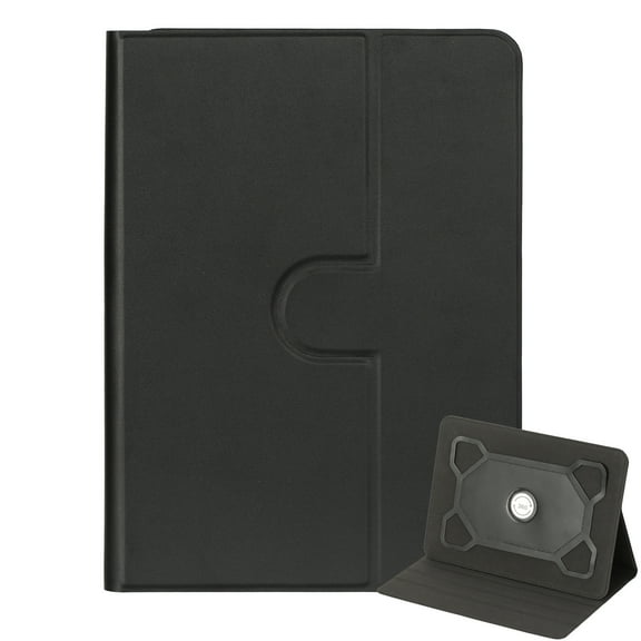 Dteck Universal Case for 7 inch 8 inch Tablet, PU Leather 360 Degree Rotating Multi-Angle Viewing Stand Folio Universal Tablet Case Protective Cover for 7" 8" Touchscreen Tablet,Black