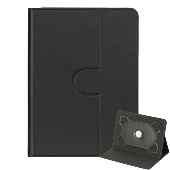 Dteck Universal Case for 7 inch 8 inch Tablet, PU Leather 360 Degree Rotating Multi-Angle Viewing Stand Folio Universal Tablet Case Protective Cover for 7" 8" Touchscreen Tablet,Black