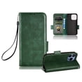 thumbnail image 1 of Dteck Wallet Case for Apple iPhone 14 Pro Max 6.7" 2022 with Detachable Wrist Hand Strap Lanyard [Kickstand] Card Pockets Magnetic Closure Shockproof PU Leather Soft TPU Flip Folio Stand Cover, Green, 1 of 9