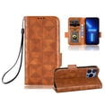 thumbnail image 1 of Dteck Wallet Case for Apple iPhone 14 Pro Max 6.7" 2022 with Detachable Wrist Hand Strap Lanyard [Kickstand] Card Pockets Magnetic Closure Shockproof PU Leather Soft TPU Flip Folio Stand Cover, Brown, 1 of 9
