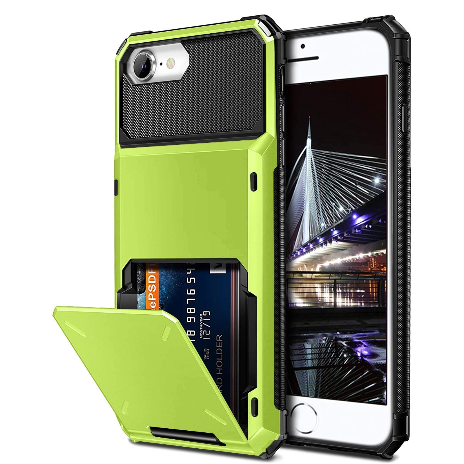 Card Holder Tough Case Iphone Dteck Wallet Case For Apple IPhone