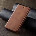 thumbnail image 1 of Dteck Wallet Case with Card Holder PU Leather Flip with Kickstand and Magnetic Closure TPU Shockproof Protective Cover , For iPhone 11 Pro 5.8", brown, 1 of 6
