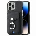 thumbnail image 1 of Dteck Wallet Case Compatible with iPhone 15 Plus,Case with Card Holder Skin-Friendly PU Leather Cover with Rotating Ring Kickstand Protective Bumper for iPhone 15 Plus,Black, 1 of 1