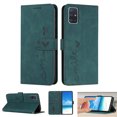 thumbnail image 1 of Dteck Wallet Case For Samsung A51 Case 5G, Embossed Pattern PU Leather Cover with Credit Card Holder, Magnetic Clasps Kickstand Flip Wrist Strap Cover for Samsung Galaxy A51 5G,Green, 1 of 11