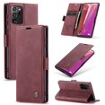 thumbnail image 1 of Dteck Wallet Case For Samsung Galaxy Note20 Ultra (6.9 inches),Magnetic Leather Luxury Card Holder Pocket Case Shockproof Full Protective Kickstand Retro Cover,Winered, 1 of 6
