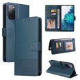 thumbnail image 1 of Dteck Wallet Case For Samsung  Galaxy S20 FE,Rugged Shockproof Flip Leather Card Slots Wallet Kickstand Case Cover,For Samsung Galaxy S20 FE,Blue, 1 of 7