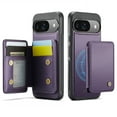 thumbnail image 1 of Dteck Wallet Case for Google Pixel 9 / 9 Pro,Luxury Leather Detachable Credit Card Holder Slot Magnetic Pocket Case RFID Blocking Shockproof Kickstandv Cover for Google Pixel 9 / 9 Pro,Purple, 1 of 9