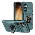 thumbnail image 1 of Dteck Wallet Case with Hidden Credit Card Holder for Samsung Galaxy A55,with Screen Protector Shockproof TPU+PC Ring Stand Case Heavy Duty Military Grade Protective Cover for Galaxy A55,Green, 1 of 7
