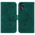 thumbnail image 1 of Dteck Wallet Case for Motorola Moto G 5G 2022, Flower Embossed PU Leather Flip Case with Card Holder Kickstand Protection Cover Wirst Strap Protective Cases for Moto G 5G 2022, Green, 1 of 8