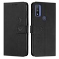 thumbnail image 1 of Dteck Wallet Case for Motorola Moto G Pure 2021, Premium PU Leather Flip Magnetic Snap Card Slots Kickstand Hand Strap Case for Moto G Pure 6.5" 2021, Black, 1 of 1