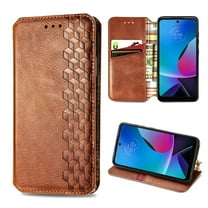 Dteck Wallet Case For Motorola Moto G Stylus 5G 2023 Released, Shockproof Premium PU Leather Flip Folio Case RFID Blocking Card Slots Magnetic Closure and Stand Business Case, Brown
