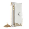 thumbnail image 1 of Dteck Wallet Case for Motorola Moto G Stylus 5G 2024, Luxury Bag Design, Zipper Purse Pouch Cover PU Leather Mirror Flip Case with Card Holder Long Shoulder Strap for Moto G Stylus 5G 2024,White, 1 of 6