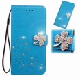 thumbnail image 1 of Dteck Wallet Case for OnePlus Nord N200 5G 2021, 1+Nord N200 5G 6.49" Bling Case, Magnetic Flip Folio PU Leather Soft TPU Bumper Kickstand Cover with Hand Strap, Blue, 1 of 8