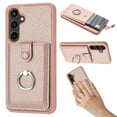 thumbnail image 1 of Dteck Wallet Case for Samsung Galaxy A15,Shoockproof Magnetic Closure Card Slot Case with 360°Rotating Kickstand Lightweight Leather Back Phone Cover for Samsung Galaxy A15,Rosegold, 1 of 8
