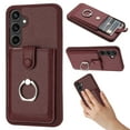 thumbnail image 1 of Dteck Wallet Case for Samsung Galaxy A15,Shoockproof Magnetic Closure Card Slot Case with 360°Rotating Kickstand Lightweight Leather Back Phone Cover for Samsung Galaxy A15,Winered, 1 of 6