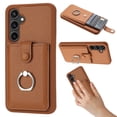 thumbnail image 1 of Dteck Wallet Case for Samsung Galaxy A16 5G,Shoockproof Magnetic Closure Card Slot Case with 360°Rotating Kickstand Lightweight Leather Back Phone Cover for Samsung Galaxy A16 5G,Brown, 1 of 6