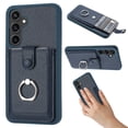 thumbnail image 1 of Dteck Wallet Case for Samsung Galaxy A16 5G,Shoockproof Magnetic Closure Card Slot Case with 360°Rotating Kickstand Lightweight Leather Back Phone Cover for Samsung Galaxy A16 5G,Blue, 1 of 6