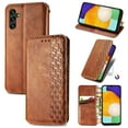 thumbnail image 1 of Dteck Wallet Case For Samsung Galaxy A26 5G, Shockproof Premium PU Leather Flip Folio Case RFID Blocking Card Slots Magnetic Closure and Stand Business Case, Brown, 1 of 5