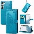 thumbnail image 1 of Dteck Wallet Case for Samsung Galaxy A35, Shockproof Mandala Embossing PU Leather Flip Case with Magnetic Clasp and Cash Card Slots Holder Holster for Samsung Galaxy A35,Blue, 1 of 7