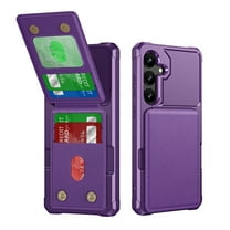 Dteck Wallet Case for Samsung Galaxy A36 5G,Magnetic Leather Card Holder Pocket Flip Case Shockproof Kickstand Rubber Back Cover for Samsung Galaxy A36 5G,Purple