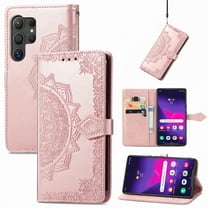 Dteck Wallet Case for Samsung Galaxy A36 5G ,Magnetic Leather Card Slots Wallet Case Flip Stand Shockproof Protective Cover with Lanyard for Samsung Galaxy A36 5G,Rosegold