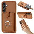 thumbnail image 1 of Dteck Wallet Case for Samsung Galaxy A55,Shoockproof Magnetic Closure Card Slot Case with 360°Rotating Kickstand Lightweight Leather Back Phone Cover for Samsung Galaxy A55,Brown, 1 of 6