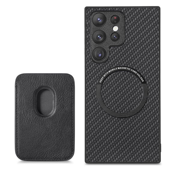 Dteck Wallet Case for Samsung Galaxy Note 20, Magnetic Shockproof PU Leather Flip Case with Detachable Card Holders, Compatible with MagSafe Wireless Charging Kickstand Phone Cover RFID Block, black