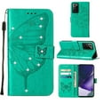 thumbnail image 1 of Dteck Wallet Case for Samsung Galaxy Note 20 Ultra with Kickstand Card Slot Holder Magnetic Clasp Phone Cover, Shining Diamond PU Leather Bracket Shockproof Wrist Strap Flip Folio Case,Green, 1 of 10