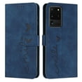 thumbnail image 1 of Dteck Wallet Case for Samsung Galaxy S20 Ultra 6.9 Inch, PU Leather with Embossed Pattern  Card Slots & Cash Pockge Kick Stand Scratchproof  Splash-proof CaseFor Samsung Galaxy S20 Ultra, Blue, 1 of 10