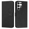 thumbnail image 1 of Dteck Wallet Case for Samsung Galaxy S22 Ultra 6.8 Inch, PU Leather with Embossed Pattern  Card Slots & Cash Pockge Kick Stand Scratchproof Splash-proof Case For Samsung Galaxy S22 Ultra, Black, 1 of 10