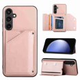thumbnail image 1 of Dteck Wallet Case for Samsung Galaxy S23 FE,Slim Lightweight PU Leather Flip Folio Purse Stand Phone Cover with Card Holder Slots Magnetic Closure Soft Silicone Bumper Case,Rosegold, 1 of 7