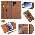 thumbnail image 1 of Dteck Wallet Case for Samsung Galaxy S23 Ultra, Magnetic Leather Crossbody Neck Strap Lanyard Purse Handbag Wrist Strap Cover with Card Holder Case for Samsung Galaxy S23 Ultra,Brown, 1 of 9