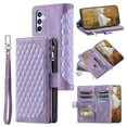 thumbnail image 1 of Dteck Wallet Case for Samsung Galaxy S24 FE, with Card Slot & Kickstand, Shockproof PU Leather Magnetic Full Protective Flip Phone Cover with Strap, Purple, 1 of 5