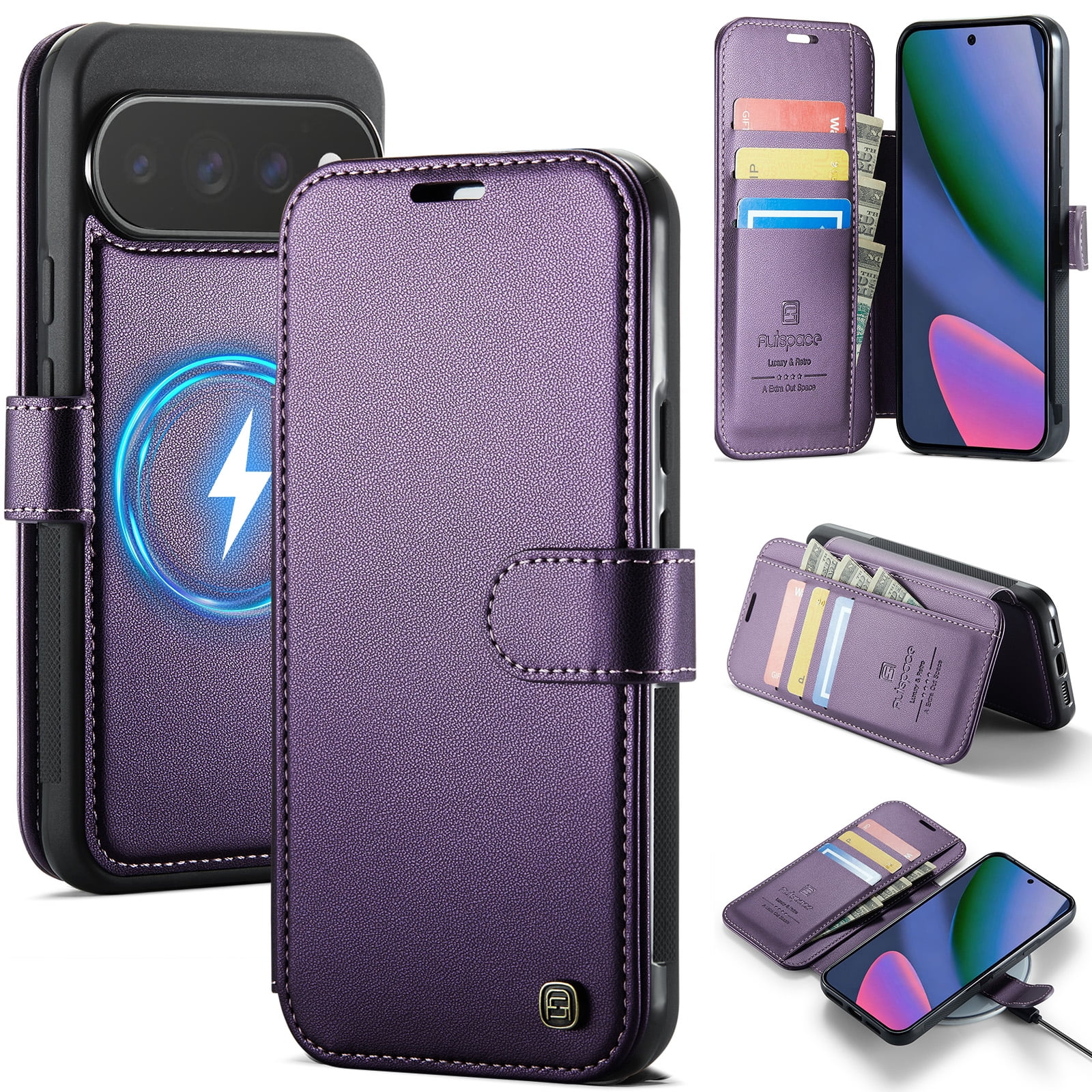 Dteck Wallet Case for Google Pixel 11 Pro, Compatible with MagSafe, PU ...