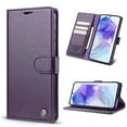 thumbnail image 1 of Dteck Wallet Case for Samsung Galaxy A35 5G, Shockproof PU Leather RFID Blocking Magnetic Flip Cover with Card Holder,Purple, 1 of 5