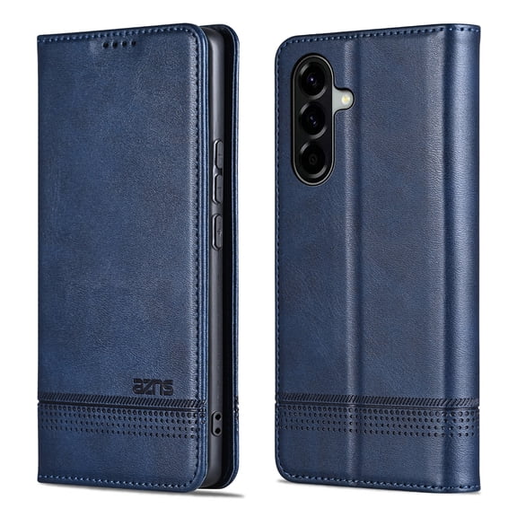 Dteck Wallet Case for Samsung Galaxy A37 5G,PU Leather Wallet Folio Case with Card Slots Shockproof Kickstand Cover for Samsung Galaxy A37 5G,Blue