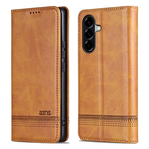 Dteck Wallet Case for Samsung Galaxy A37 5G,PU Leather Wallet Folio Case with Card Slots Shockproof Kickstand Cover for Samsung Galaxy A37 5G,Yellow