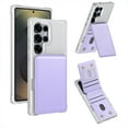 thumbnail image 1 of Dteck Wallet Case for Samsung Galaxy S25 Ultra,Shockproof Rubber Case Card Slots Wallet Flip Magnetic Leather Back Cover for Galaxy S25 Ultra, Purple, 1 of 7