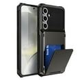 thumbnail image 1 of Dteck Wallet Case for Samsung Galaxy S26 with 4 Card Credit Holder Slot Shockproof Hybrid Heavy Duty Protection Armor Back Phone Cover, Gray, 1 of 10