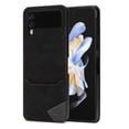 thumbnail image 1 of Dteck Wallet Case for Samsung Galaxy Z Flip 3 5G,Slim Leather Card Slots Cash Pocket Case Shockproof Hard PC Back Cover,Black, 1 of 7