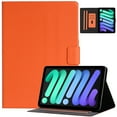 thumbnail image 1 of Dteck Wallet Case for iPad 10th Generation (2022) 10.9 Inch, Shockproof PU Leather Business Cover with Multiple Angles Stand with Auto Wake/Sleep Cover,Orange, 1 of 6