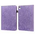 thumbnail image 1 of Dteck Wallet Case for iPad 11-inch (A16) 2025/iPad 10th Generation 10.9 inch,Shockproof Leather Flower Pattern Card Pocket Case Shockproof Kickstand Cover with Elastic Hand/Stylus Loop,Purple, 1 of 7