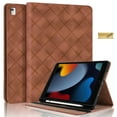 thumbnail image 1 of Dteck Wallet Case for iPad 9th 8th 7th Generation 10.2 inch,Shockproof Leather Smart Case Built-in Card Slots Folio Kickstand Cover for iPad 10.2" 2021/2020/2019,Brown, 1 of 8